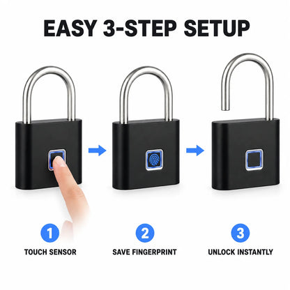 Rechargeable fingerprint padlock – photo 6 of 7