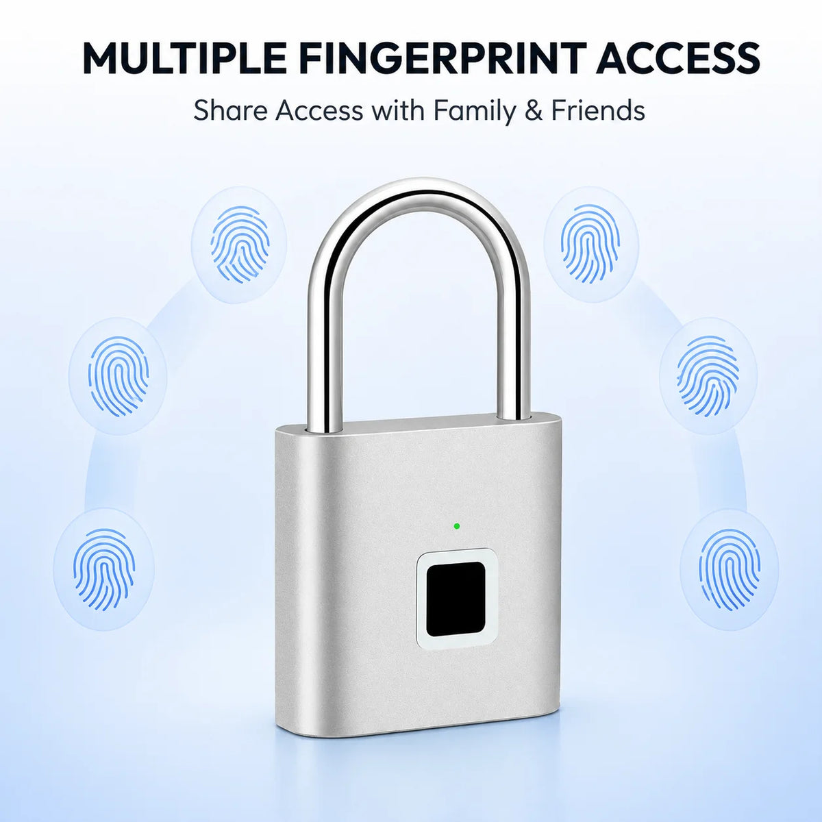 Rechargeable fingerprint padlock – photo 3 of 7