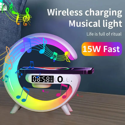 Circuit Supply Charger Lamp with RGB night light, Bluetooth speaker and wireless charging pad