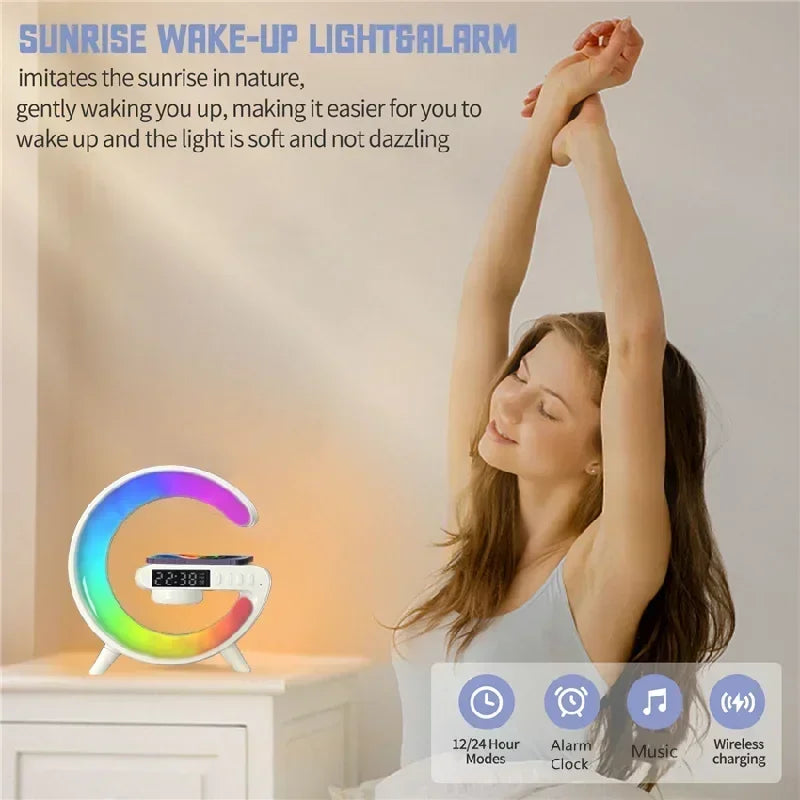 Charger Lamp with RGB light, Bluetooth speaker and wireless charger – photo 4 of 6
